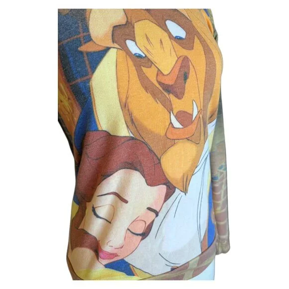 Disney MSRP $60  Authentic Beauty & Beast Womens Medium Long Sleevep Sweatshirt - Picture 4 of 7